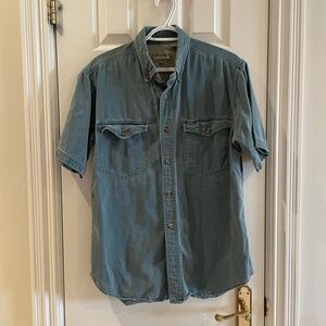 Casual short sleeved button down shirt